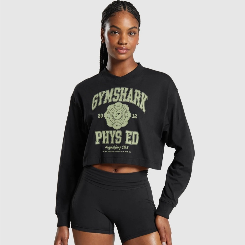 LIKE NEW Gymshark Graphic Long Sleeve